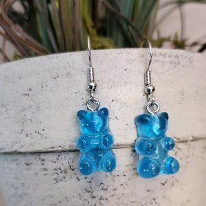 Blue Gummy Bear Earrings